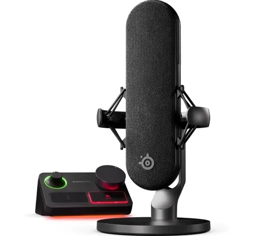 STEELSERIES Alias Pro XLR Streaming Mikrofon - Mikrofon für Streaming und Podcasts, bietet erstklassige Audioqualität und ein professionelles Design für kreative Inhalte.