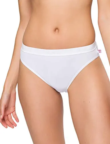 Produktbild BeeDees Damen Taillenslip Microfun Tai (5-er Pack) weiß, 38 mit Elastikbund
