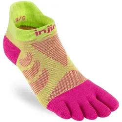 Injinji Damen Ultra Run No-Show Socken, melon, M-L in rot von Injinji