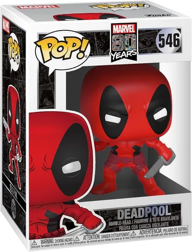 Funko Pop! Bobble Marvel: 80th-First Appearance: Deadpool - Marvel 80th -