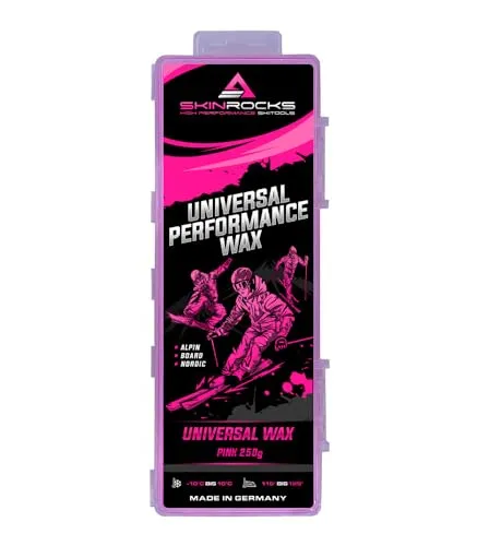 SkinRocks Universal Skiwachs Langlauf Snowboard Bügelwachs All IN ONE Wax pink (250)