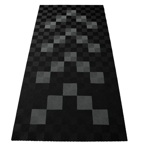 RAMROXX Performance Bodenfliesen Garagenboden Set 2,8mx5,6m Schwarz Grau - Robuste Kunststoffbodenfliesen für Garagen, einfach zu verlegen und pflegeleicht. Ideal für einen stabilen und ansprechenden Bodenbelag.