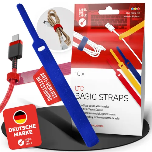 LTC BASIC STRAPS Bunt - 10 St. in blau von LABEL THE CABLE