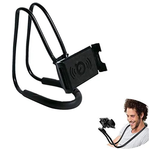 Xfaiz Lazy Handy-Halterung mit flexiblem 360°-Design - Handy- & Smartwatch-Zubehör, ergonomisch und stabil mit 360° drehbaren Armen für freihändiges Ansehen von Filmen, Spielen und GPS unterwegs.