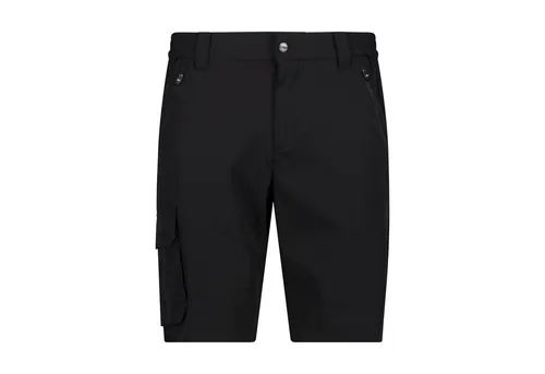 CMP Herren Bermuda Shorts (Größe L, schwarz) - Kurze Hosen aus leichtem Vier-Wege-Stretchmaterial, ideal für hohen Tragekomfort während Sommertouren.
