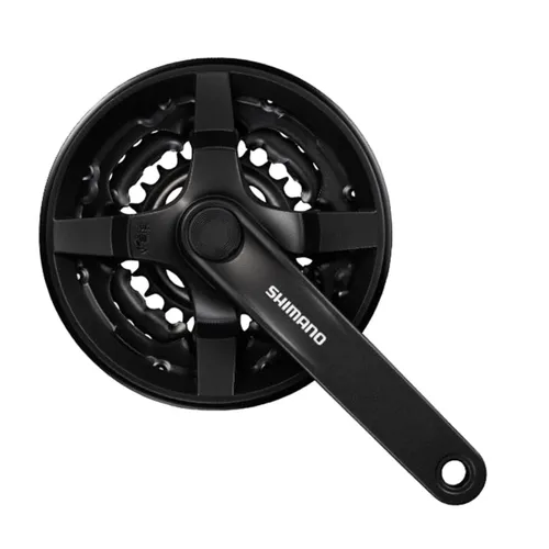 Shimano Kurbelsatz FC-TY301 28/38/48 Zähne - Kurbeln & Kurbelgarnituren, universell einsetzbar mit 3 Kettenblättern und 170 mm Kurbelarmlänge für zuverlässige Leistung beim Trekking.