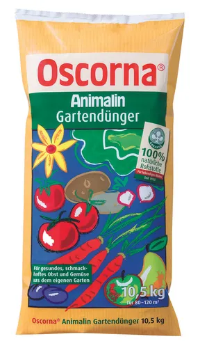 Oscorna Animalin Gartendünger 10,5kg - Bio Universaldünger für gesunde Pflanzen - Dünger für Obst, Gemüse und Blumen, biologisch und mit Langzeitwirkung für nachhaltiges Wachstum.