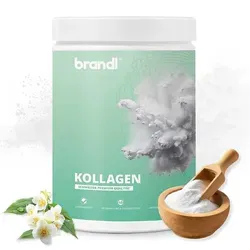 brandl® Premium Kollagen Pulver - Arzneimittel mit hochbioverfügbaren Kollagenpeptiden aus grasgefütterten Rindern, ideal zur Unterstützung von Haut, Knochen und Gelenken – geschmacksneutral und vielseitig einsetzbar.