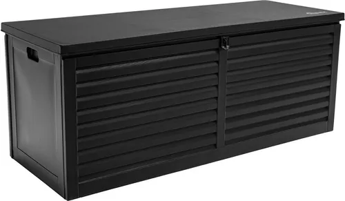 Grindi Aufbewahrungsbox mit Deckel - 390 L Kissenbox für den Garten - Auflagenbox von Grindi mit 390 L Stauraum, wetterfest und ideal für die Aufbewahrung von Kissen und Gartenutensilien.