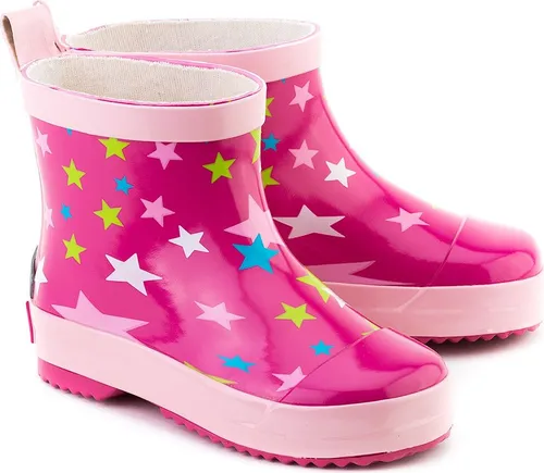 Playshoes kurze Gummistiefel mit Sternen pink 22