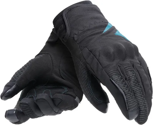 Dainese Trento D-Dry Damen Motorradhandschuhe, schwarz-blau, Größe L - Motorradhandschuhe mit Dainese Smart Touch und Visor Wiper für optimale Kontrolle und Sicht, ideal für anspruchsvolle Fahrten.