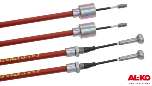 Bremsseil ALKO 247.287 HL: 1320mm GL: 1516mm Anhänger Seilzug Bowdenzug 2 x