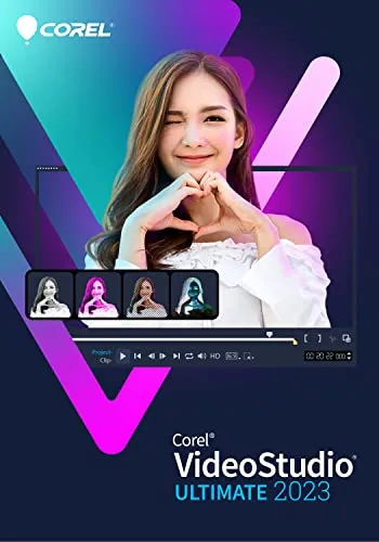Corel VideoStudio 2023 Ultimate Box - Videobearbeitung leicht gemacht - Multimedia-Software für kreative Videobearbeitung mit umfangreichen Funktionen und einfacher Bedienung, ideal für Einsteiger und Profis.
