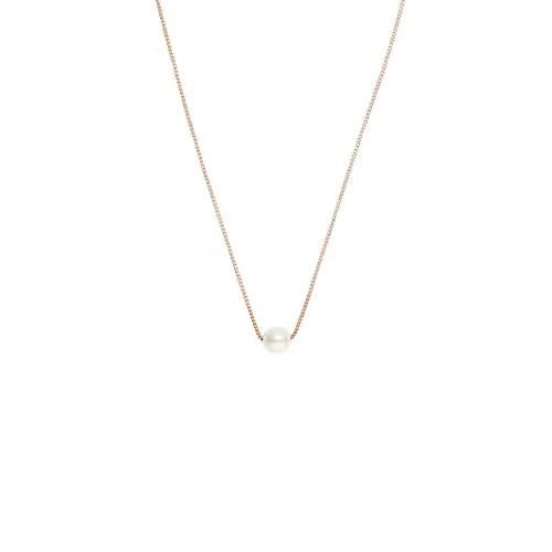 Heideman Halskette Scarlett Damen aus Edelstahl - Elegante Kette mit weißer Perle - Ketten für Damen, elegante Halskette mit roségoldenem Perlenanhänger aus hautfreundlichem Edelstahl, ideal für jeden Look und allergikergeeignet.