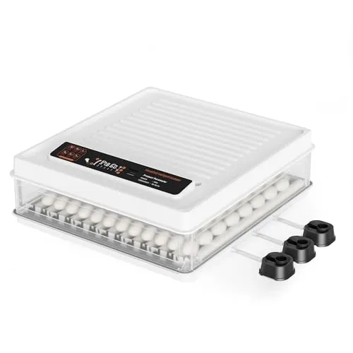 Fudajo Vollautomatischer Flächenbrüter für 128 Eier - Inkubator für Geflügeleier mit automatischer Wendesystem, präziser Temperatur- und Feuchtigkeitskontrolle sowie Notfallstromversorgung für maximale Brut-Sicherheit.