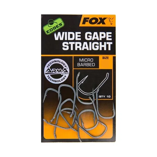 Fox Edges Armapoint Wide Gape Straight Size 4 von Fox