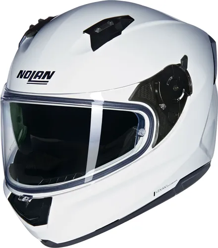 Nolan N60-6 Classico Integralhelm - Weiß - XL - Motorradhelm mit modernem Design, Airbooster-Technologie für optimale Belüftung und Eyewear Adaptive für Brillenträger. Genießen Sie Komfort und Sicherheit auf jeder Fahrt.