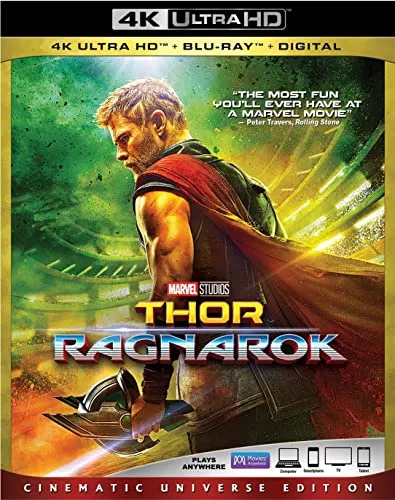 Thor: Ragnarok [New 4K UHD Blu-ray] With Blu-Ray, 2 Pack, Ac-3/Dolby Digital,