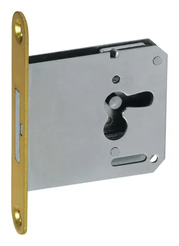 JuNie Riegelschloss 25 mm rechts, Stulp Messing - 1732.25101:IC.686