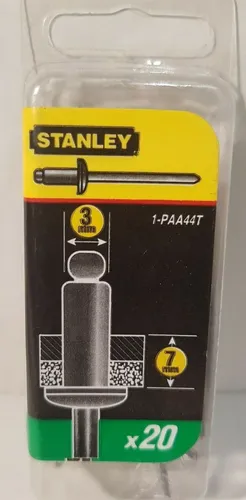 Blindnieten   STANLEY     25 Stück   3x12mm    1-PAA48T    Aluminium