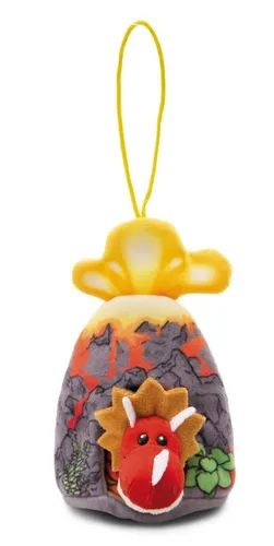 NICI Kuscheltier Dino Cerastupsy Rot 12cm - 2in1 Flauschiges Dino Kuscheltier im