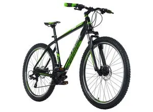 KS Cycling Mountainbike Hardtail 27,5'' Morzine schwarz-grün 48 cm - Fahrräder – Stilvolles 27,5