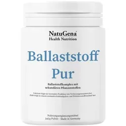 Ballaststoff PUR Pulver 345 g - Hochwertiger Ballaststoff von NatuGena, ideal zur Unterstützung einer gesunden Ernährung