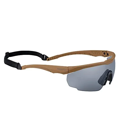 Schutzbrille Swiss Eye® Blackhawk - Sonnenbrille für Outdoor-Einsätze - Kopfbedeckungen & Helme, STANAG 2920 zertifiziert für höchsten Schutz und ideal für Abenteuer im Freien.
