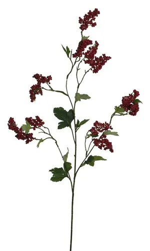 Kunstzweig Blumenpick rote Beeren Beeren, 2474U, Höhe 87 cm, Beerenzweig