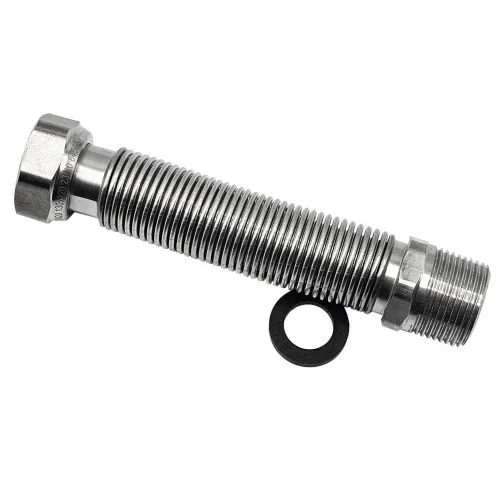 Edelstahl Wellrohr Solarrohr ausziehbar 1/2 Zoll AG - 500-1000mm