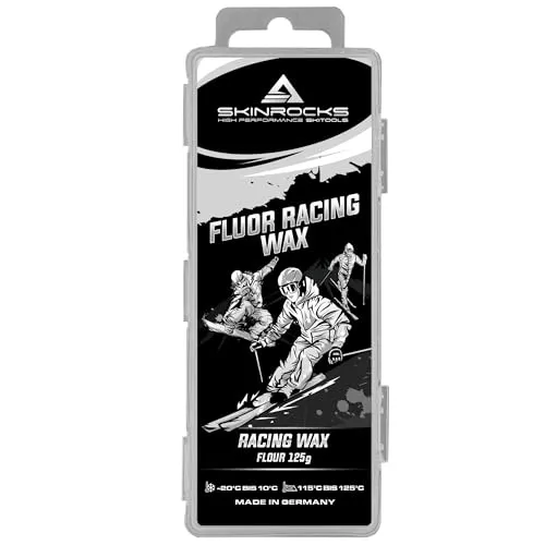 SkinRocks Fluor Racing Wax Mix Gleitwachs Ski Langlauf Snowboard Basiswachs (125)