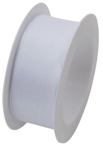 Braun & Company Geschenkband weiß 25 mm x 2,5 m