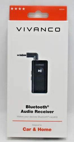 VIVANCO Bluetooth Audio Receiver Car & Home mit Freisprechfunktion 603415