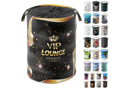 Sanilo Wäschekorb VIP-Lounge 60L, faltbar - Wäschekorb für vielseitige Nutzung – ideal für Kleidung oder Spielzeug. Mit Sichtschutz und praktischen Griffen, perfekt für kleine Räume.