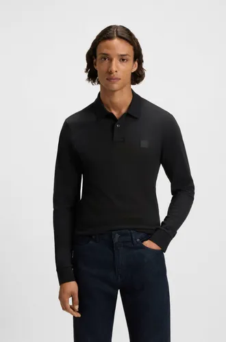 BOSS 2-Knopf-Polo Slim Fit Schwarz von HUGO BOSS