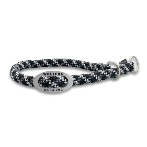 Wolters Schlupfhalsband Everest reflektierend, Farbe:schwarz/Graphit, Größe:30 cm x 9 mm