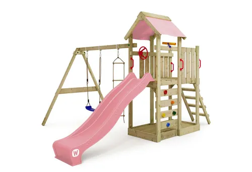 Spielturm Klettergerüst MultiFlyer mit Schaukel & Rutsche von Wickey