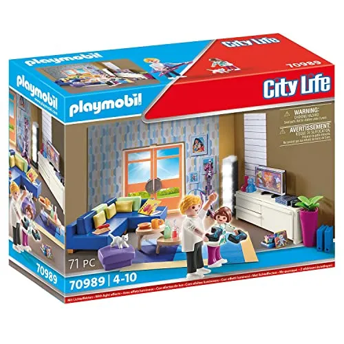 PLAYMOBIL City Life 70989 Wohnzimmer mit Lichteffekt
