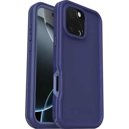OtterBox Frē Series MagSafe Hülle für iPhone 16 Pro Max, Wasserdicht (IP68), stoßfest, schmutzabweisend, Hülle mit integriertem Displayschutz, 5X getestet nach Militärstandard, Lila