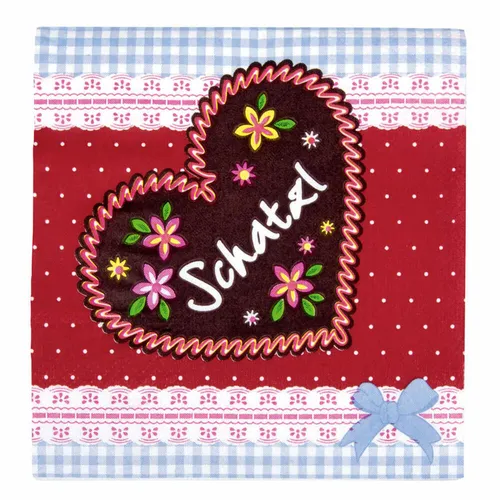 Städter Party- und Cocktail-Servietten Schatzl 20 Stück Serviette Oktoberfest