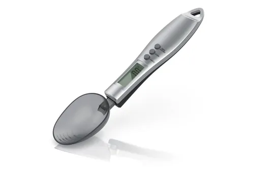 Arendo Löffelwaage, digitale Feinwaage mit 2 abnehmbaren Löffeln - Küchenwaage mit hoher Messgenauigkeit von 0,1 g, ideal zum präzisen Abwiegen von Gewürzen, Tee und Flüssigkeiten. Das LCD-Display und die Summierfunktion machen das Kochen und Backen zum Kinderspiel.