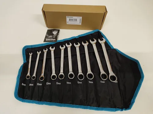 Duratech Ringratschenschlüssel Satz ,10 teilig , 6-18 mm, Ring-Ratschenschlüssel