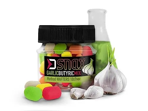 20g 10x7mm SNAX Wafter Multicolor KÖDER Pop Up Mini Boilie Garlic Knoblauch Butyric