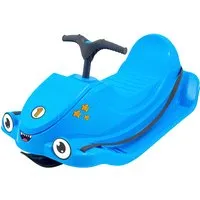 KHW Snow Quad iceblue - Schlitten für Kinder ab 3 Jahren, ergonomisch vorgeformt für sicheren und bequemen Fahrspaß mit Lenkfunktion.