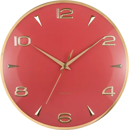 Karlsson Wanduhr Sienna Glow Red Ochre - Elegante Wanduhr von KARLSSON mit innovativem Design. Ideal für stilvolle Räume und ein echter Blickfang. Hochwertige Verarbeitung garantiert langlebige Freude.