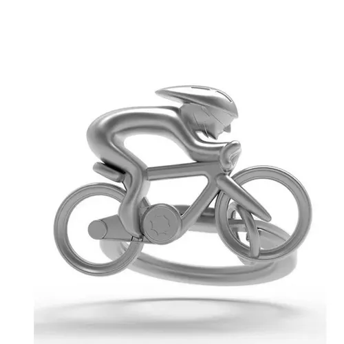 Schlüsselanhänger Fahrrad matt von metalmorphose