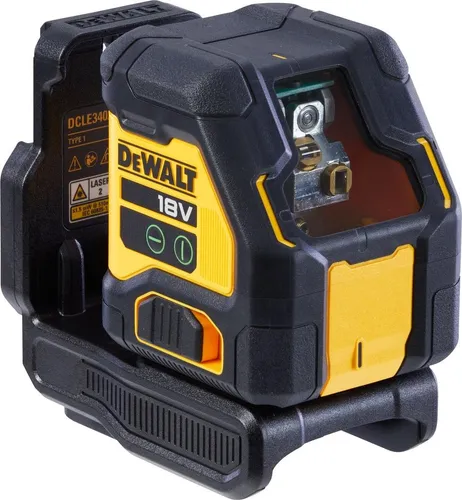 DeWalt Kreuzlinienlaser DCLE34021N-XJ, selbstnivellierend mit grünen Laserlinien - Messgeräte, selbstnivellierender Laser für präzise Nivellierarbeiten, bietet 4x bessere Sichtbarkeit mit grünen Linien, ideal für Profis und Heimwerker.