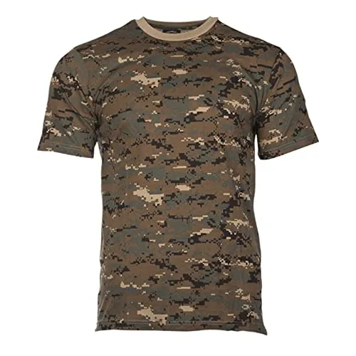Mil-Tec Tarn T-Shirt Herren • Camouflage T-Shirt aus Baumwolle • BW Camo • Bequemes Kurzarm Army Shirt für Outdoor, Sport oder Freizeit • Bundeswehr Flecktarn-Shirt