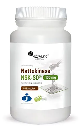Nattokinase NSK-SD Bacillus bis natto 100mg 60 Kapseln von Aliness