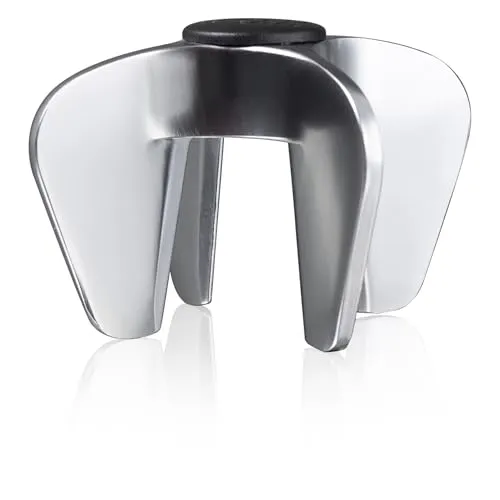 Vacu Vin Champagneröffner in Silber - Elegantes Design für müheloses Entkorken - Korkenzieher, ermöglicht sicheres Öffnen von Champagnerflaschen ohne Kraftaufwand – ideal für festliche Anlässe.